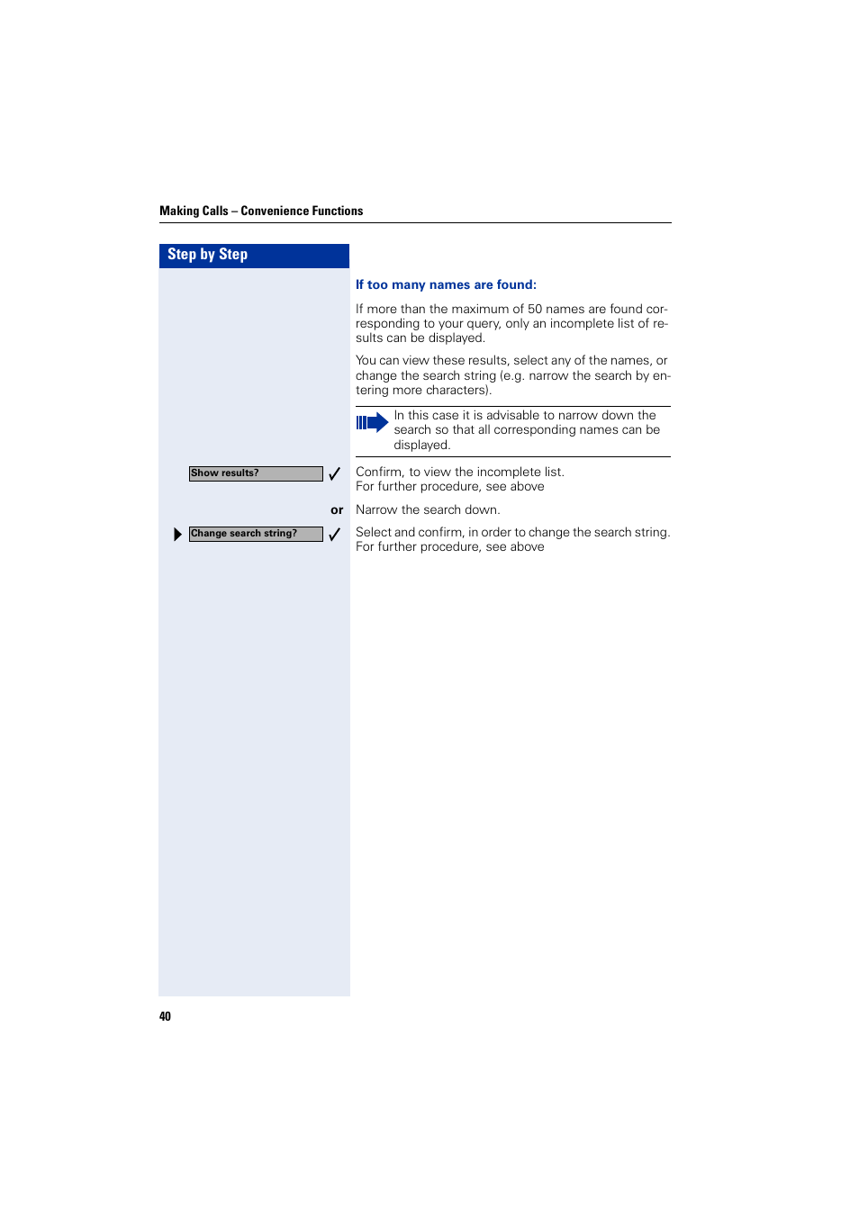 Siemens optiPoint 400 User Manual | Page 40 / 119