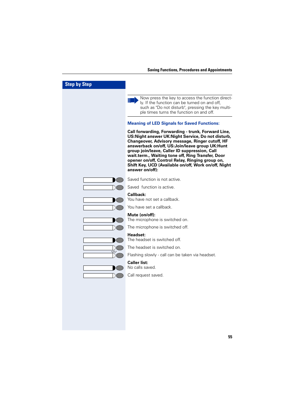 Siemens optiPoint 400 User Manual | Page 55 / 119