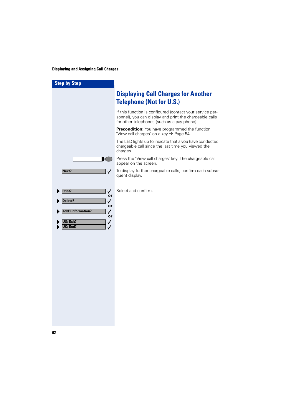 Siemens optiPoint 400 User Manual | Page 62 / 119