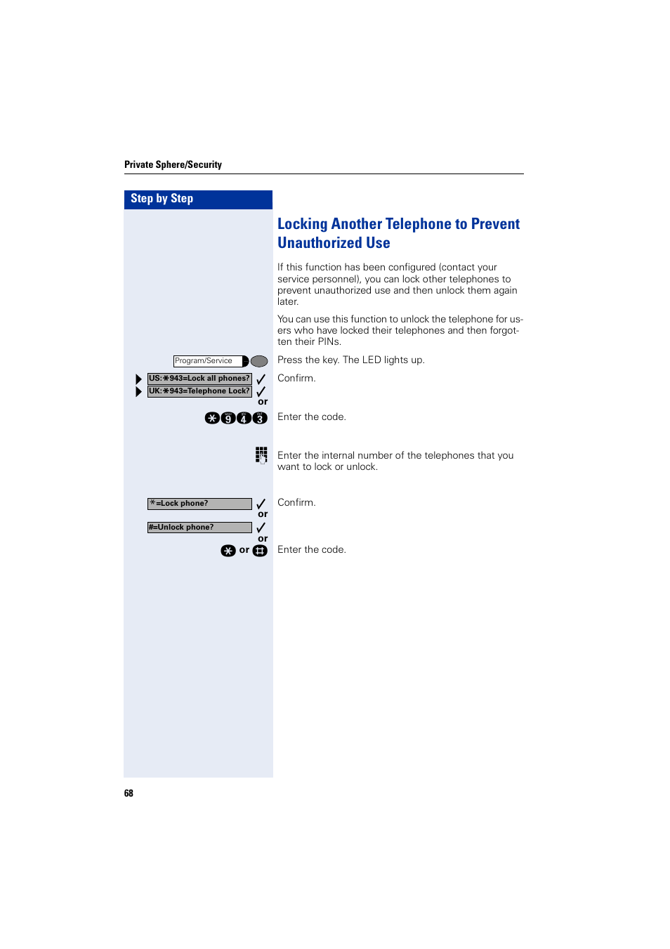 Siemens optiPoint 400 User Manual | Page 68 / 119