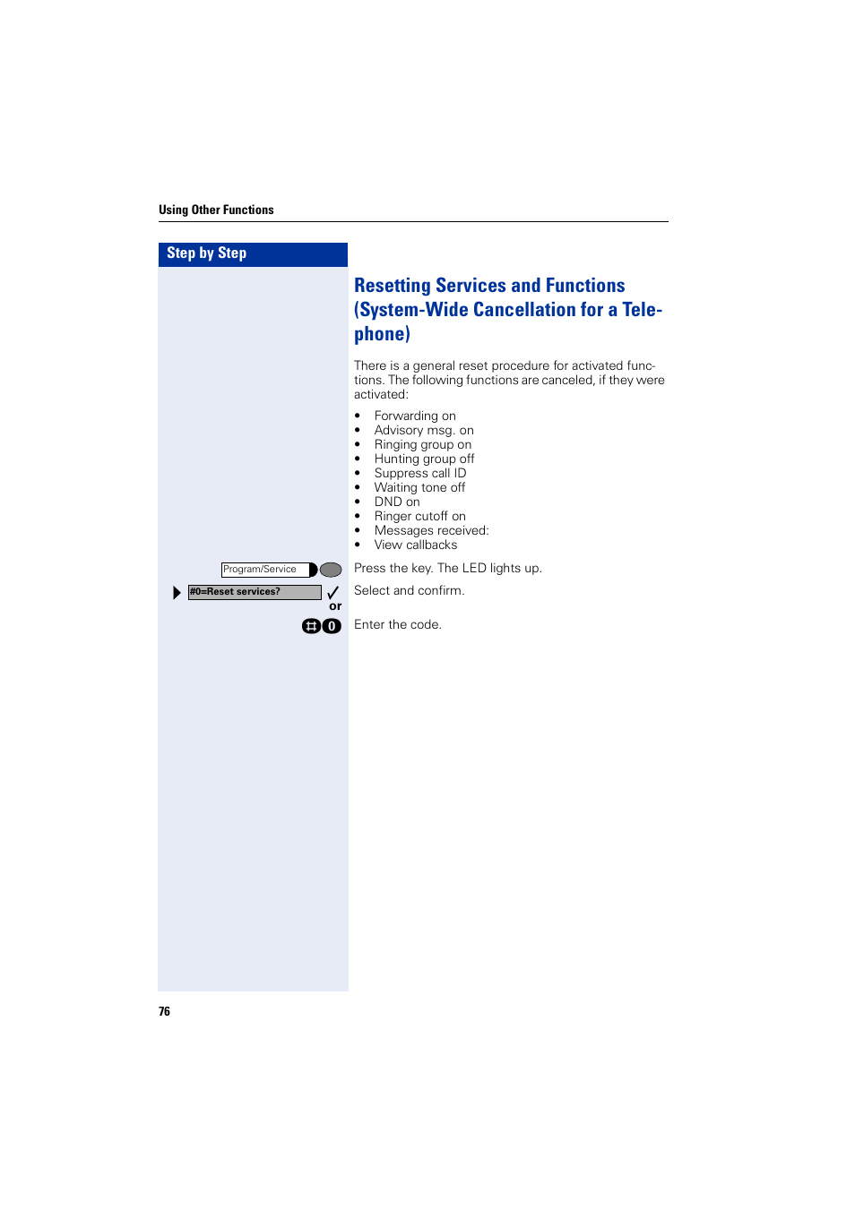 Siemens optiPoint 400 User Manual | Page 76 / 119