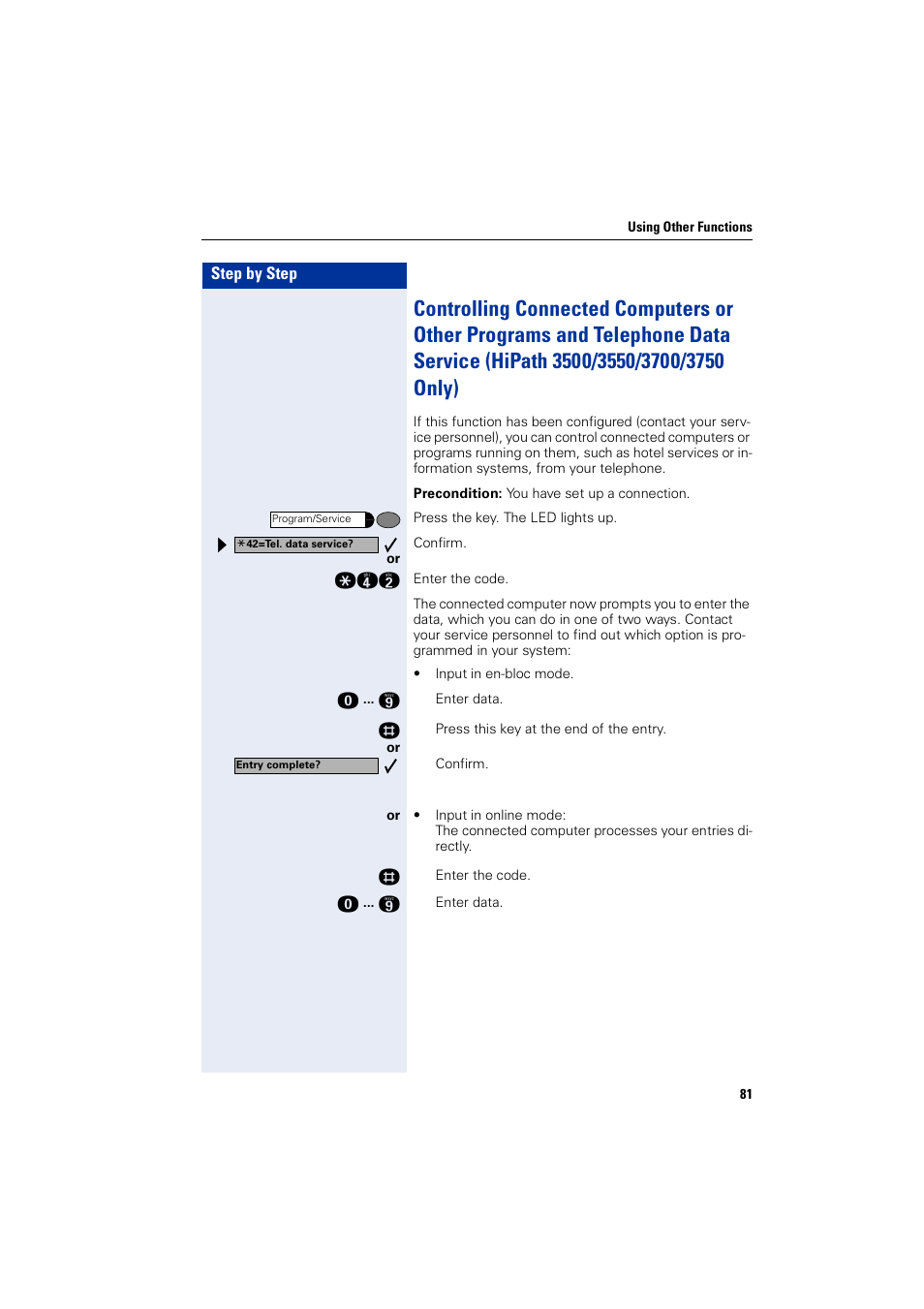 Siemens optiPoint 400 User Manual | Page 81 / 119