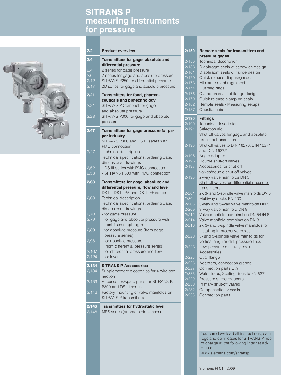 Siemens SITRANS P User Manual | 234 pages