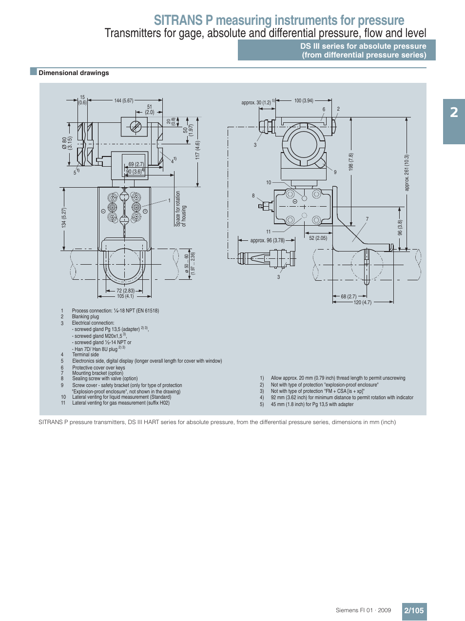 Sitrans p measuring instruments for pressure | Siemens SITRANS P User Manual | Page 105 / 234