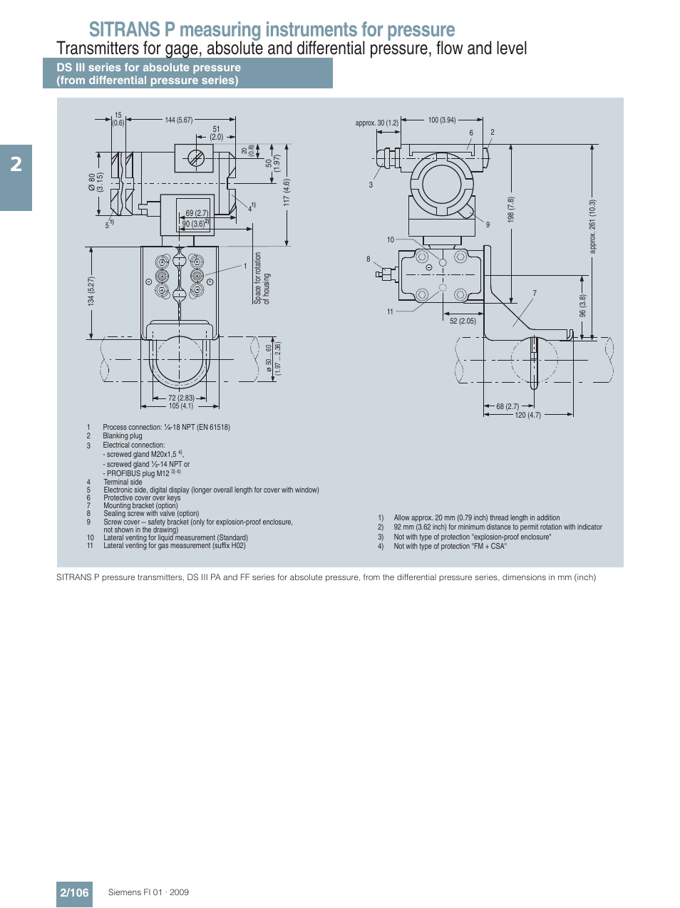 Sitrans p measuring instruments for pressure | Siemens SITRANS P User Manual | Page 106 / 234