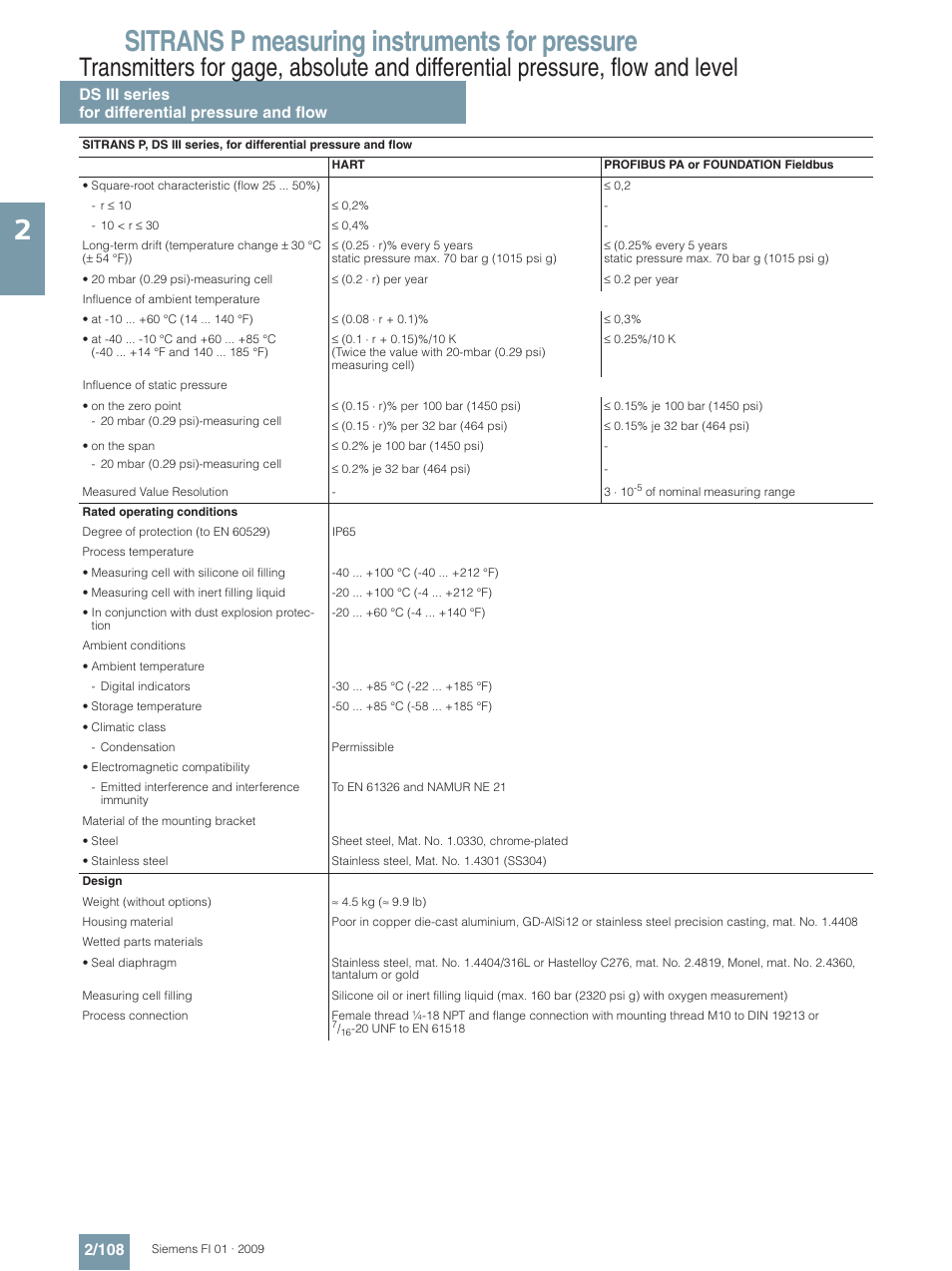 Sitrans p measuring instruments for pressure | Siemens SITRANS P User Manual | Page 108 / 234