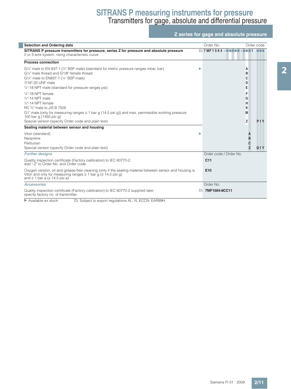 Sitrans p measuring instruments for pressure | Siemens SITRANS P User Manual | Page 11 / 234