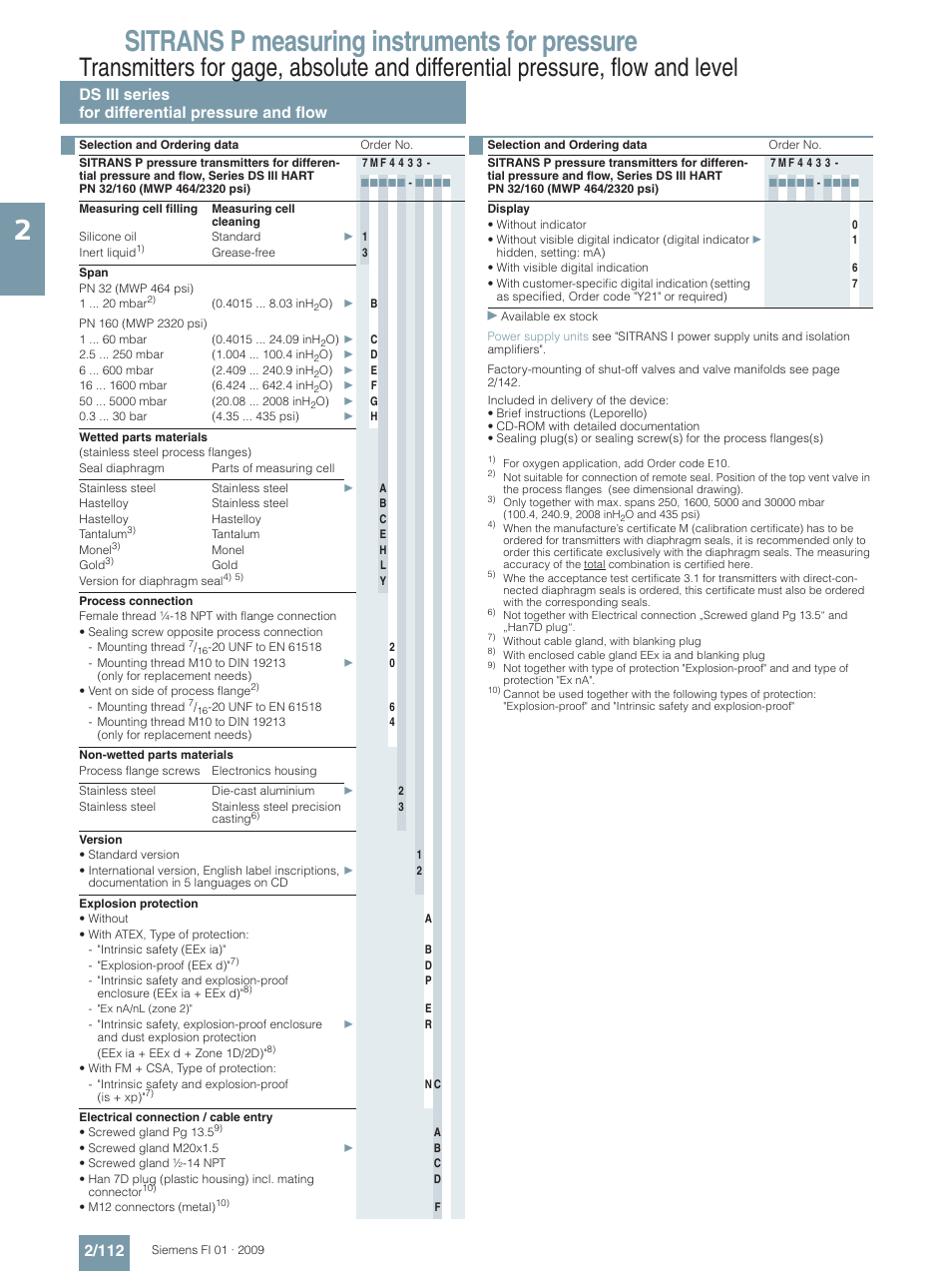 Sitrans p measuring instruments for pressure | Siemens SITRANS P User Manual | Page 112 / 234