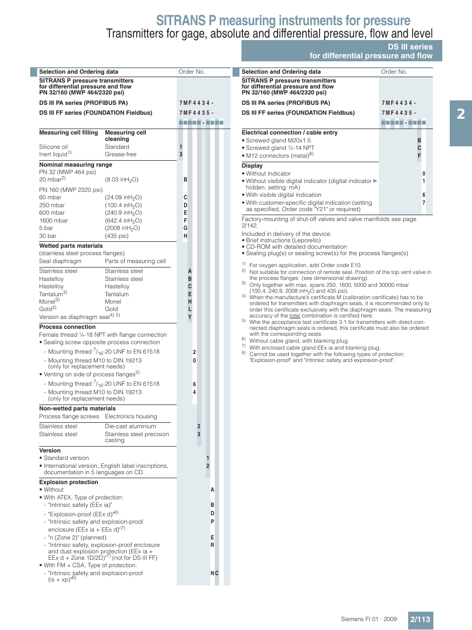 Sitrans p measuring instruments for pressure | Siemens SITRANS P User Manual | Page 113 / 234