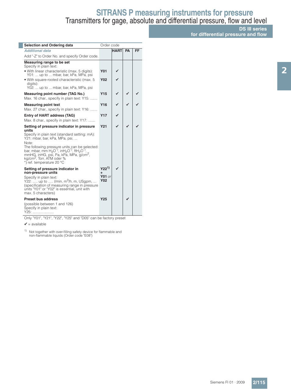 Sitrans p measuring instruments for pressure | Siemens SITRANS P User Manual | Page 115 / 234