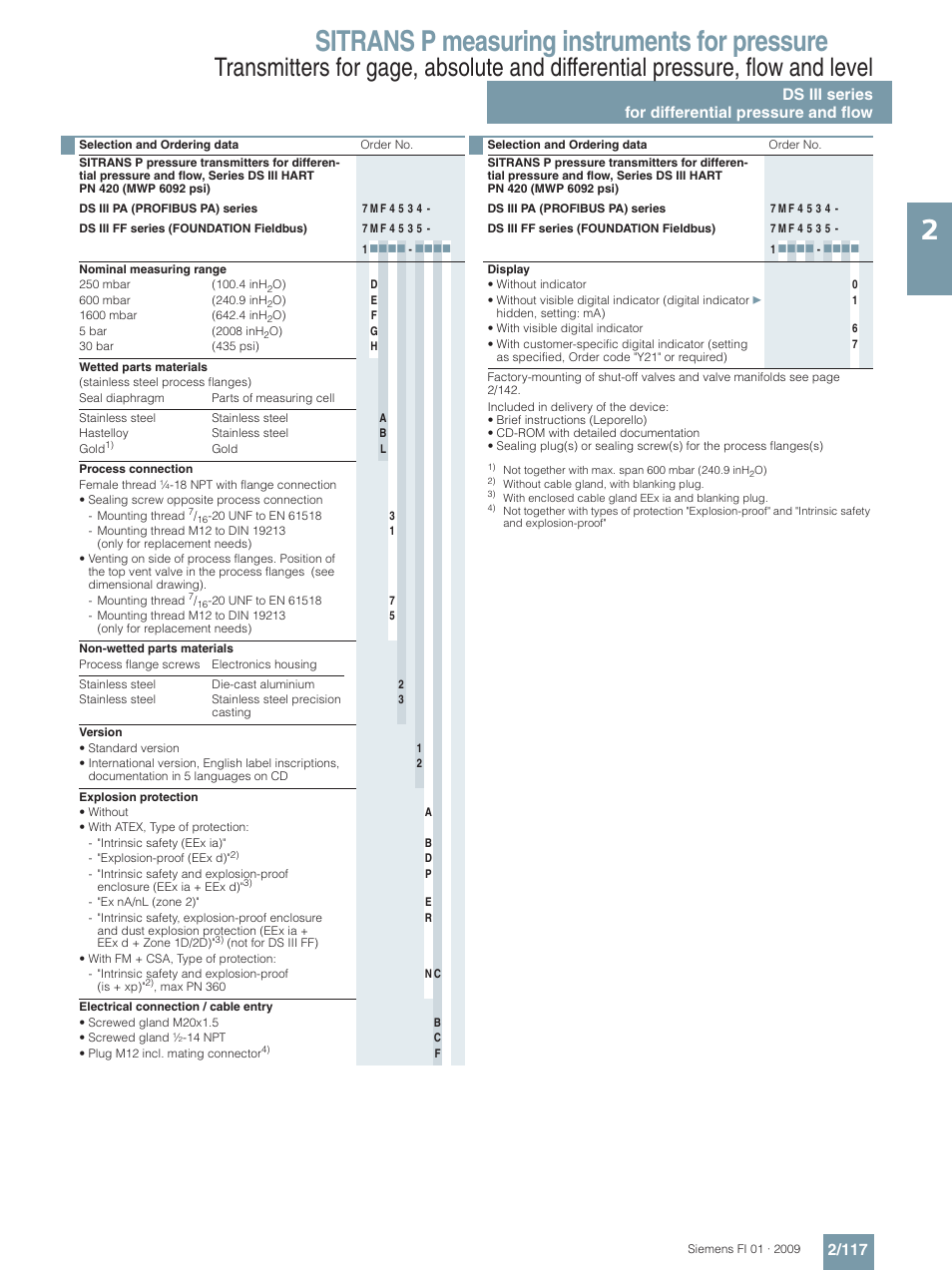 Sitrans p measuring instruments for pressure | Siemens SITRANS P User Manual | Page 117 / 234