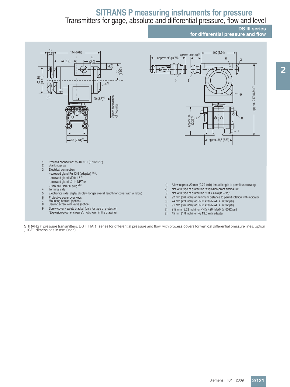 Sitrans p measuring instruments for pressure | Siemens SITRANS P User Manual | Page 121 / 234