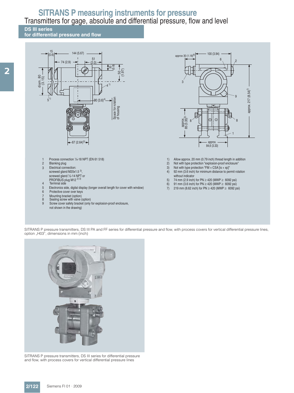 Sitrans p measuring instruments for pressure | Siemens SITRANS P User Manual | Page 122 / 234