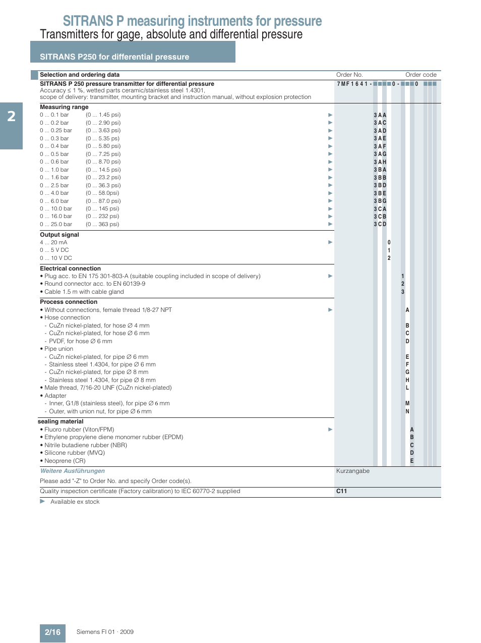 Sitrans p measuring instruments for pressure | Siemens SITRANS P User Manual | Page 16 / 234