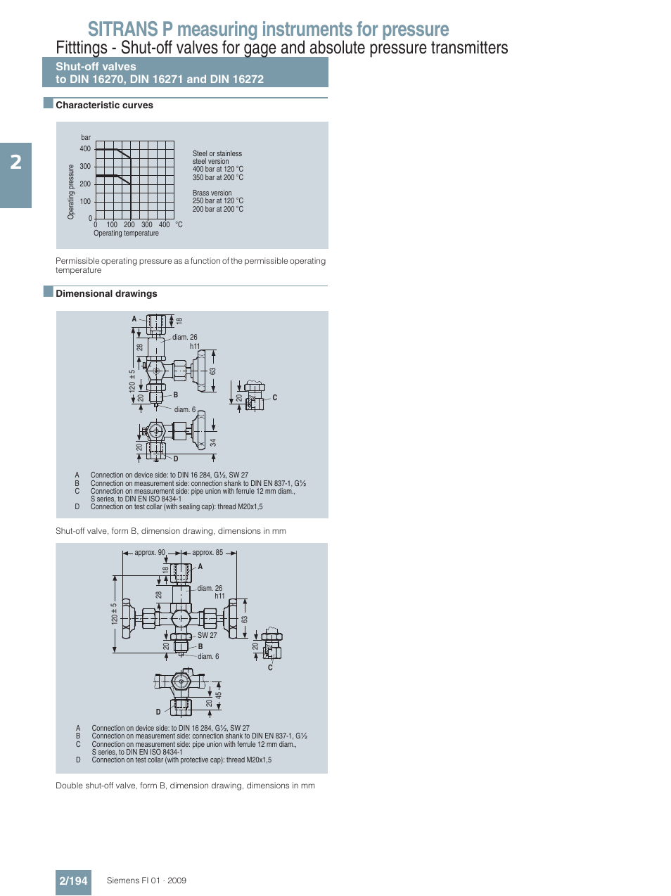 Sitrans p measuring instruments for pressure | Siemens SITRANS P User Manual | Page 194 / 234