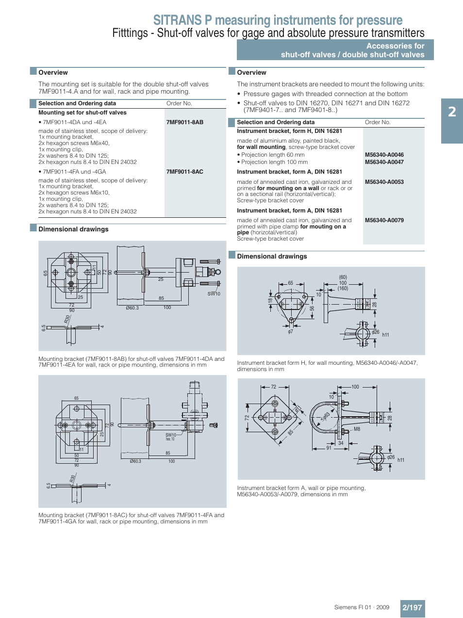 Sitrans p measuring instruments for pressure | Siemens SITRANS P User Manual | Page 197 / 234