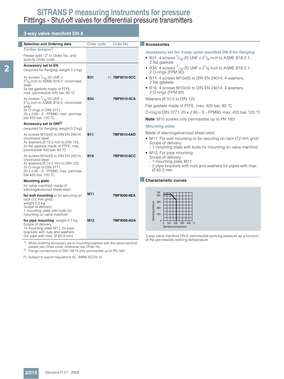 Sitrans p measuring instruments for pressure | Siemens SITRANS P User Manual | Page 210 / 234