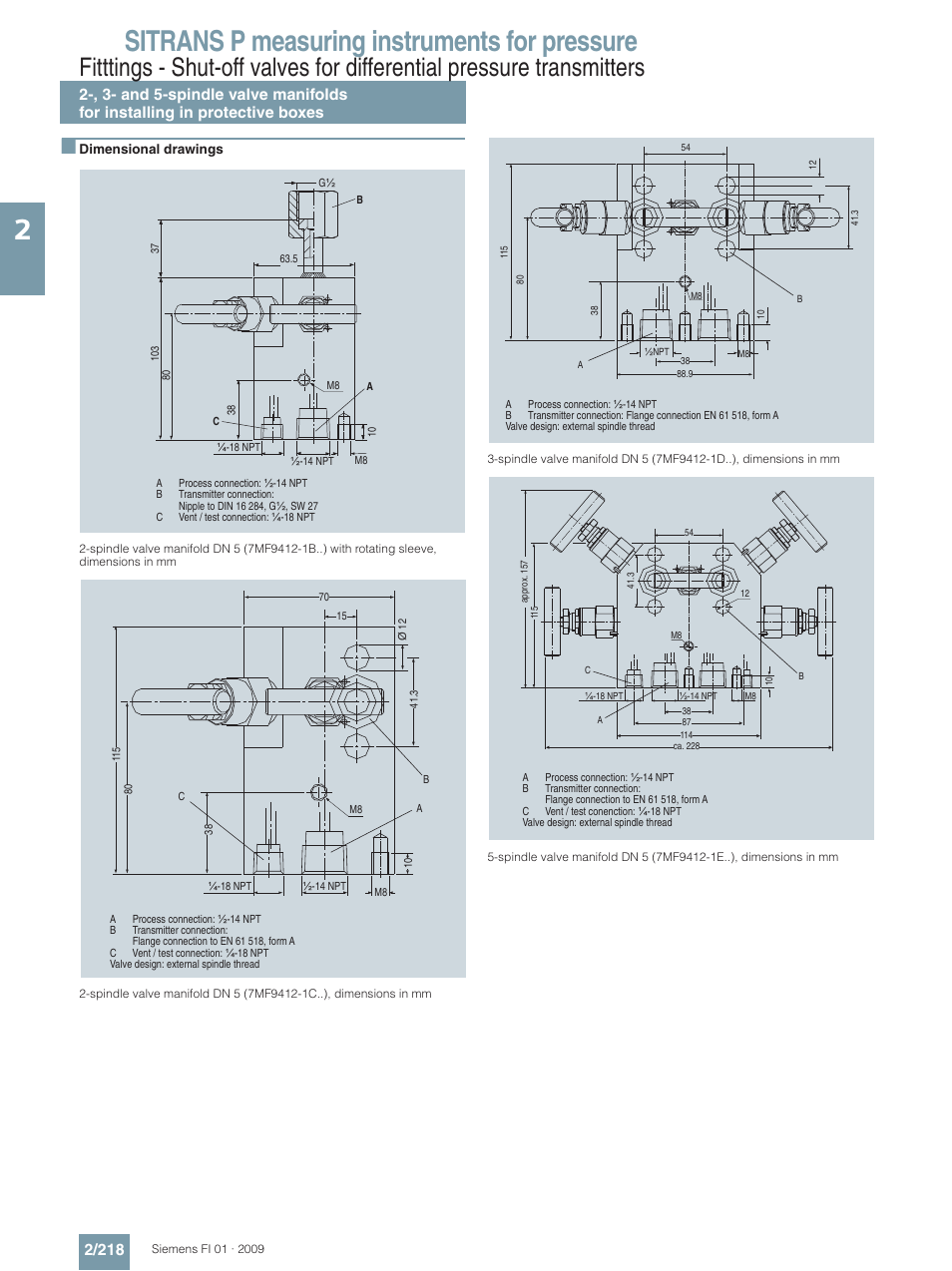 Sitrans p measuring instruments for pressure | Siemens SITRANS P User Manual | Page 218 / 234