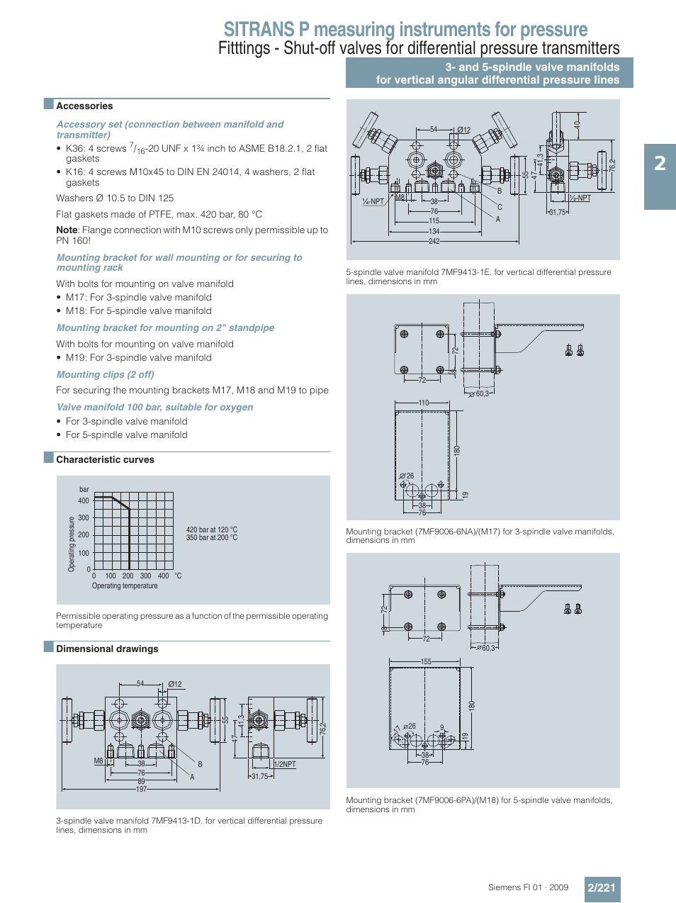 Sitrans p measuring instruments for pressure | Siemens SITRANS P User Manual | Page 221 / 234