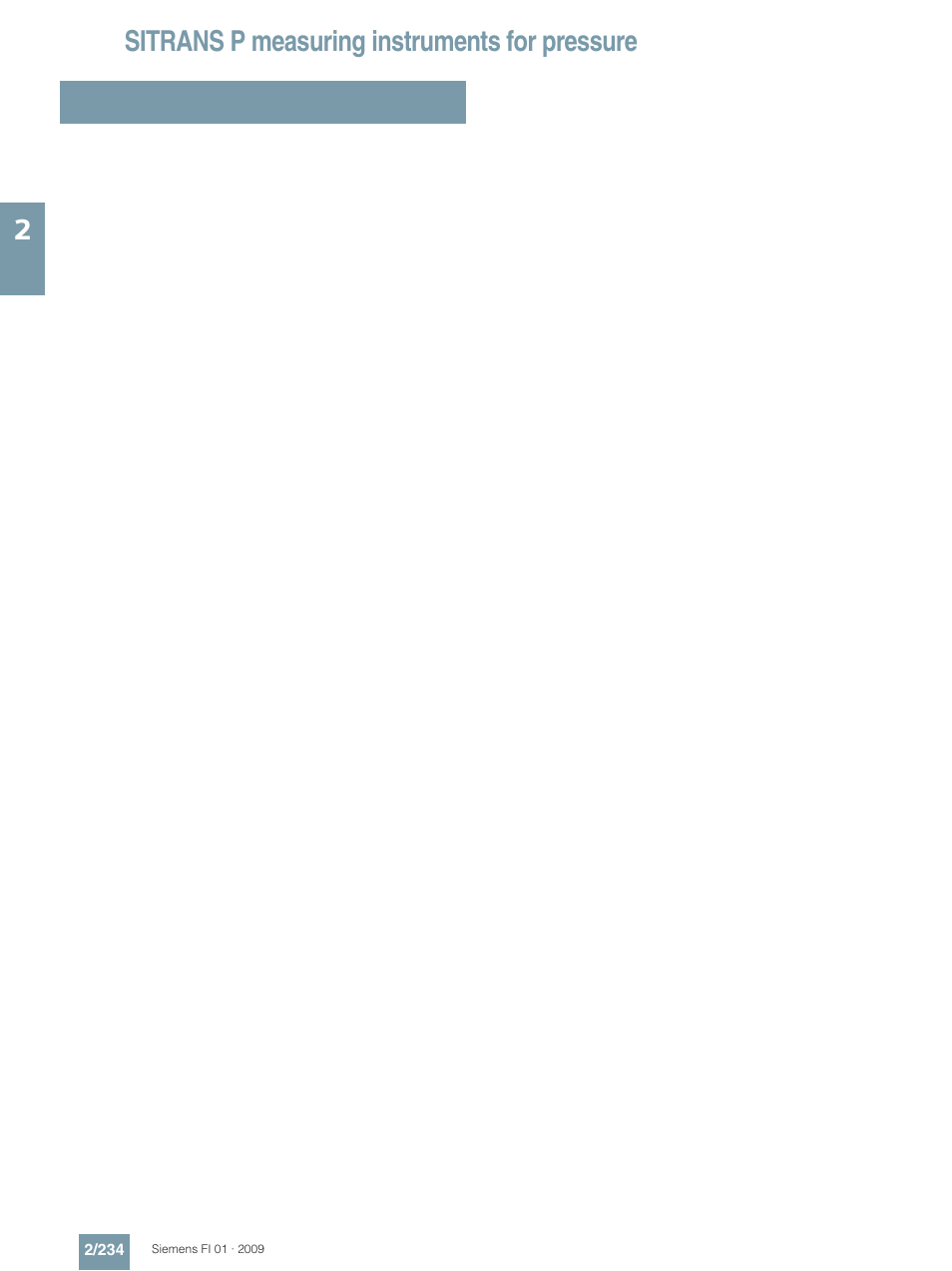 Sitrans p measuring instruments for pressure | Siemens SITRANS P User Manual | Page 234 / 234