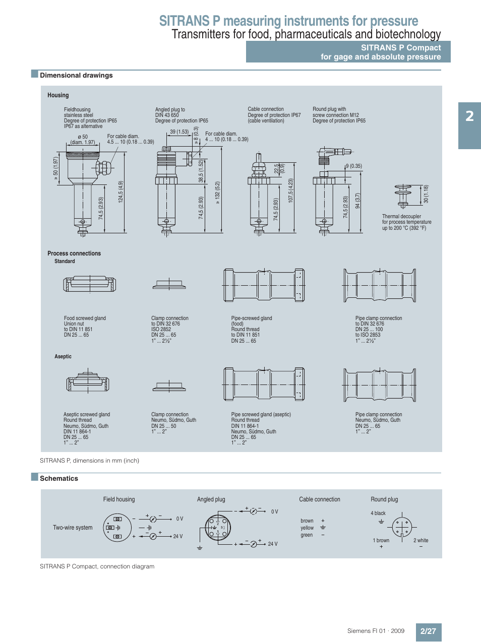 Sitrans p measuring instruments for pressure | Siemens SITRANS P User Manual | Page 27 / 234