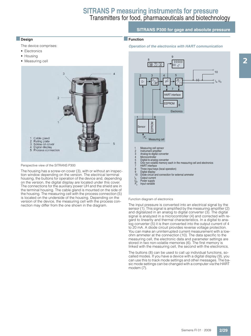 Sitrans p measuring instruments for pressure | Siemens SITRANS P User Manual | Page 29 / 234