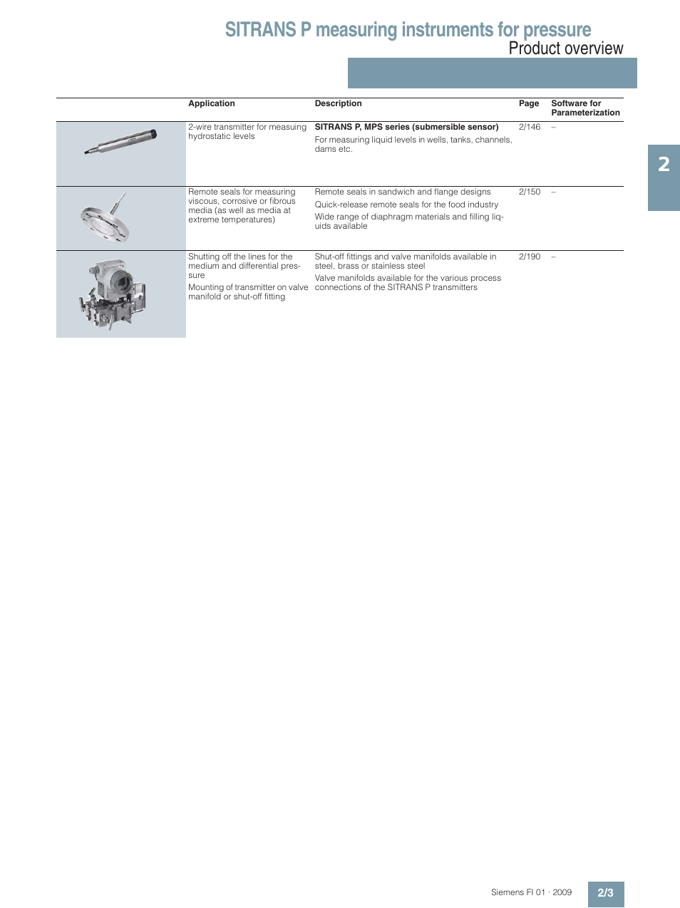 Sitrans p measuring instruments for pressure, Product overview | Siemens SITRANS P User Manual | Page 3 / 234