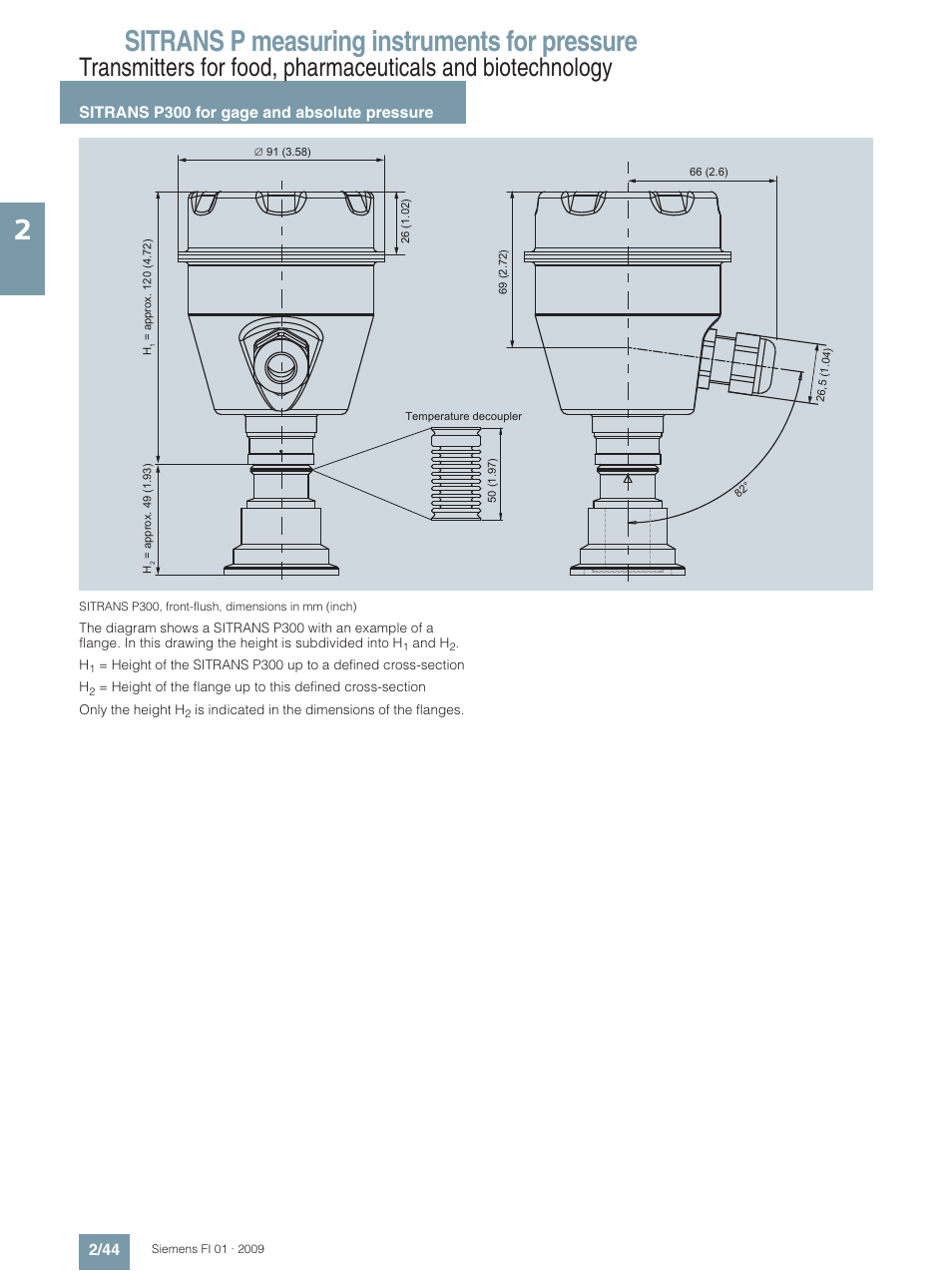 Sitrans p measuring instruments for pressure | Siemens SITRANS P User Manual | Page 44 / 234