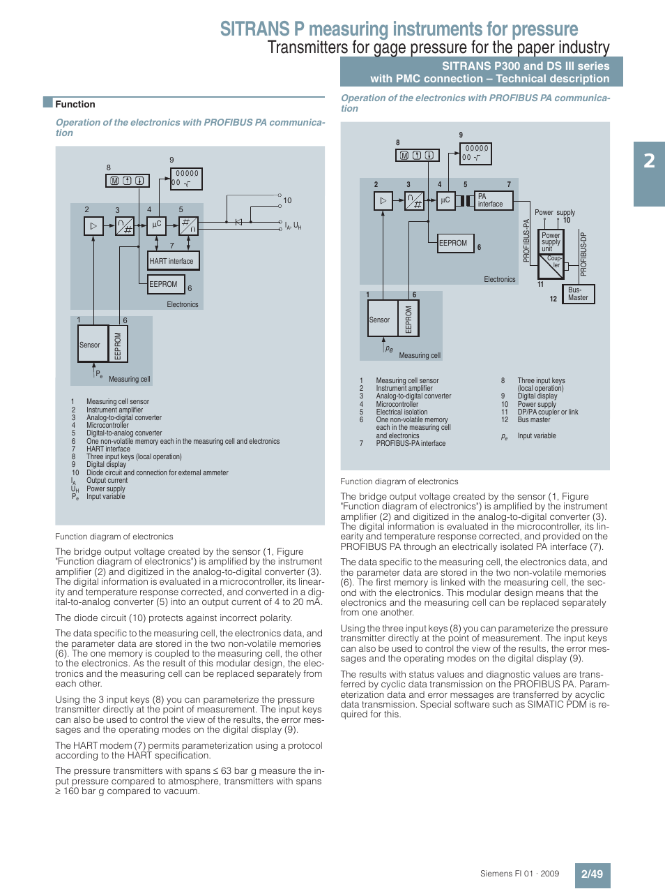 Sitrans p measuring instruments for pressure | Siemens SITRANS P User Manual | Page 49 / 234