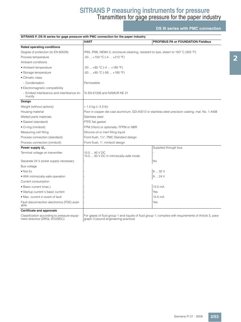 Sitrans p measuring instruments for pressure | Siemens SITRANS P User Manual | Page 53 / 234