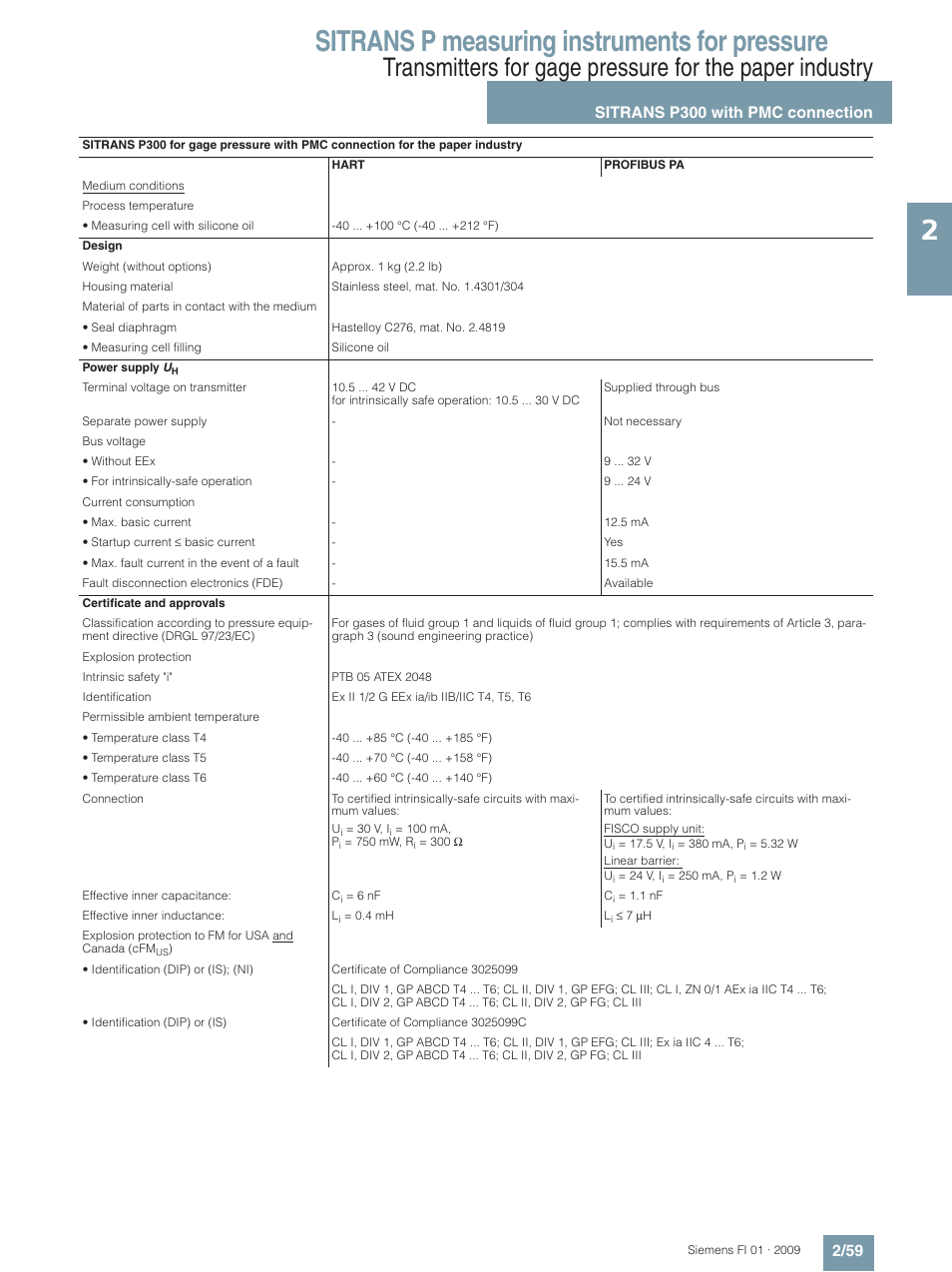 Sitrans p measuring instruments for pressure | Siemens SITRANS P User Manual | Page 59 / 234