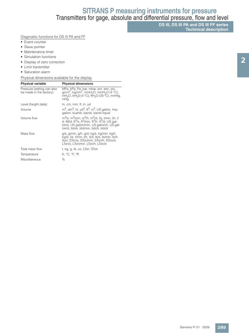 Sitrans p measuring instruments for pressure | Siemens SITRANS P User Manual | Page 69 / 234