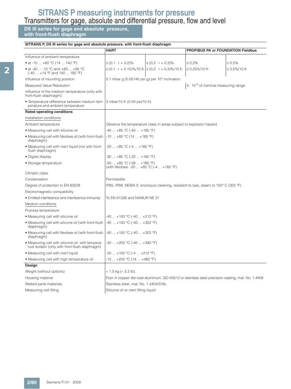 Sitrans p measuring instruments for pressure | Siemens SITRANS P User Manual | Page 80 / 234