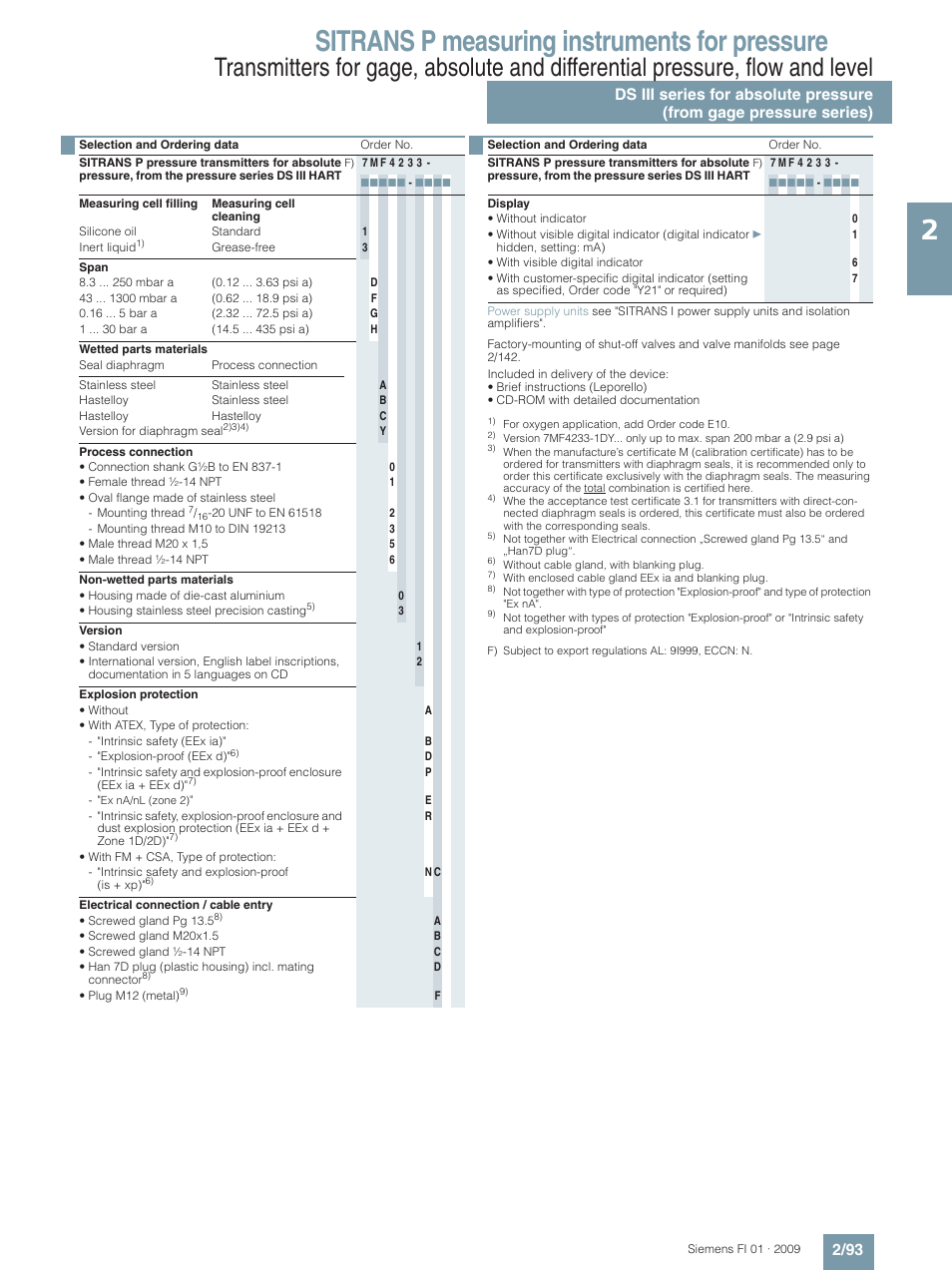 Sitrans p measuring instruments for pressure | Siemens SITRANS P User Manual | Page 93 / 234