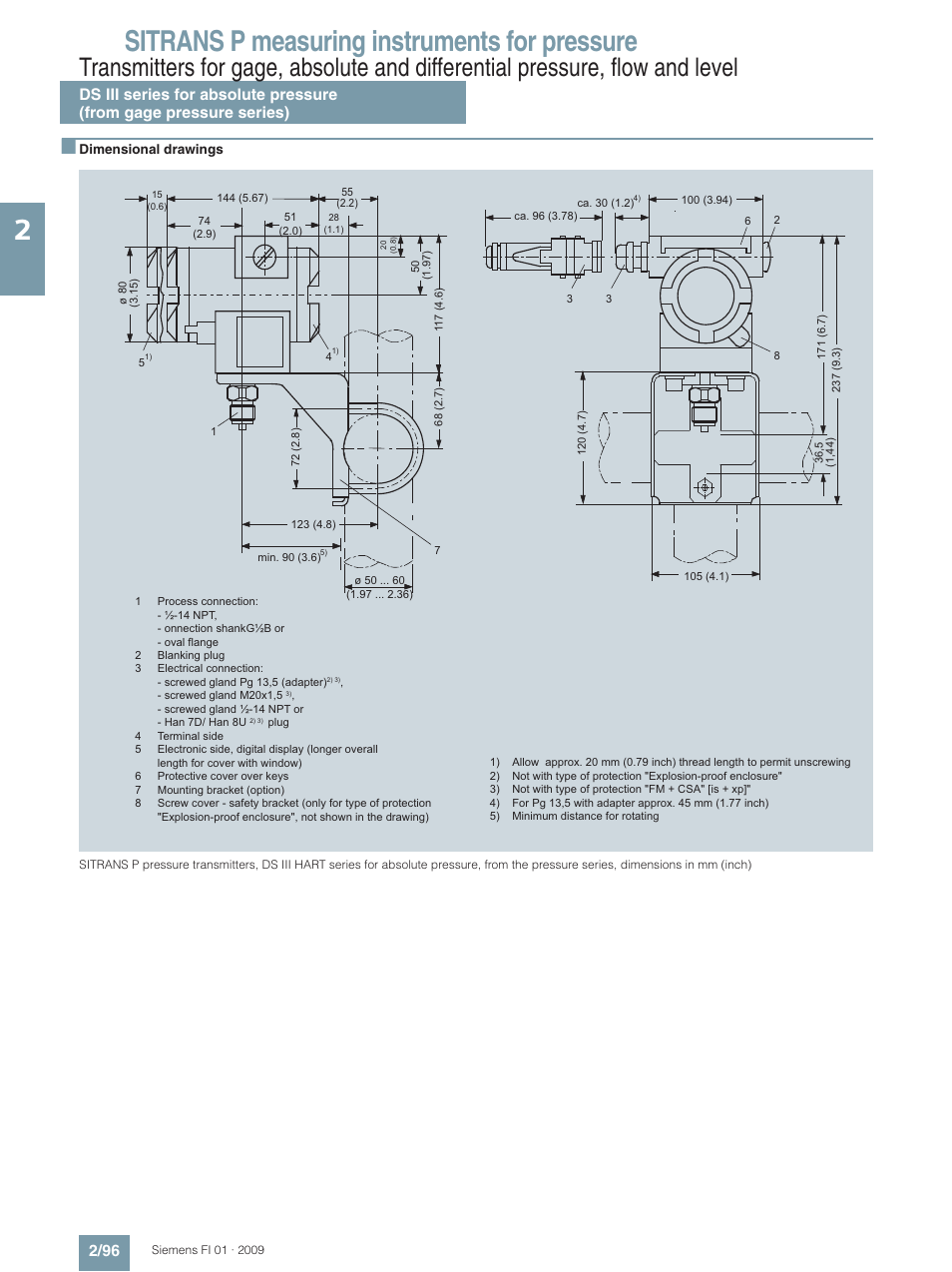 Sitrans p measuring instruments for pressure | Siemens SITRANS P User Manual | Page 96 / 234