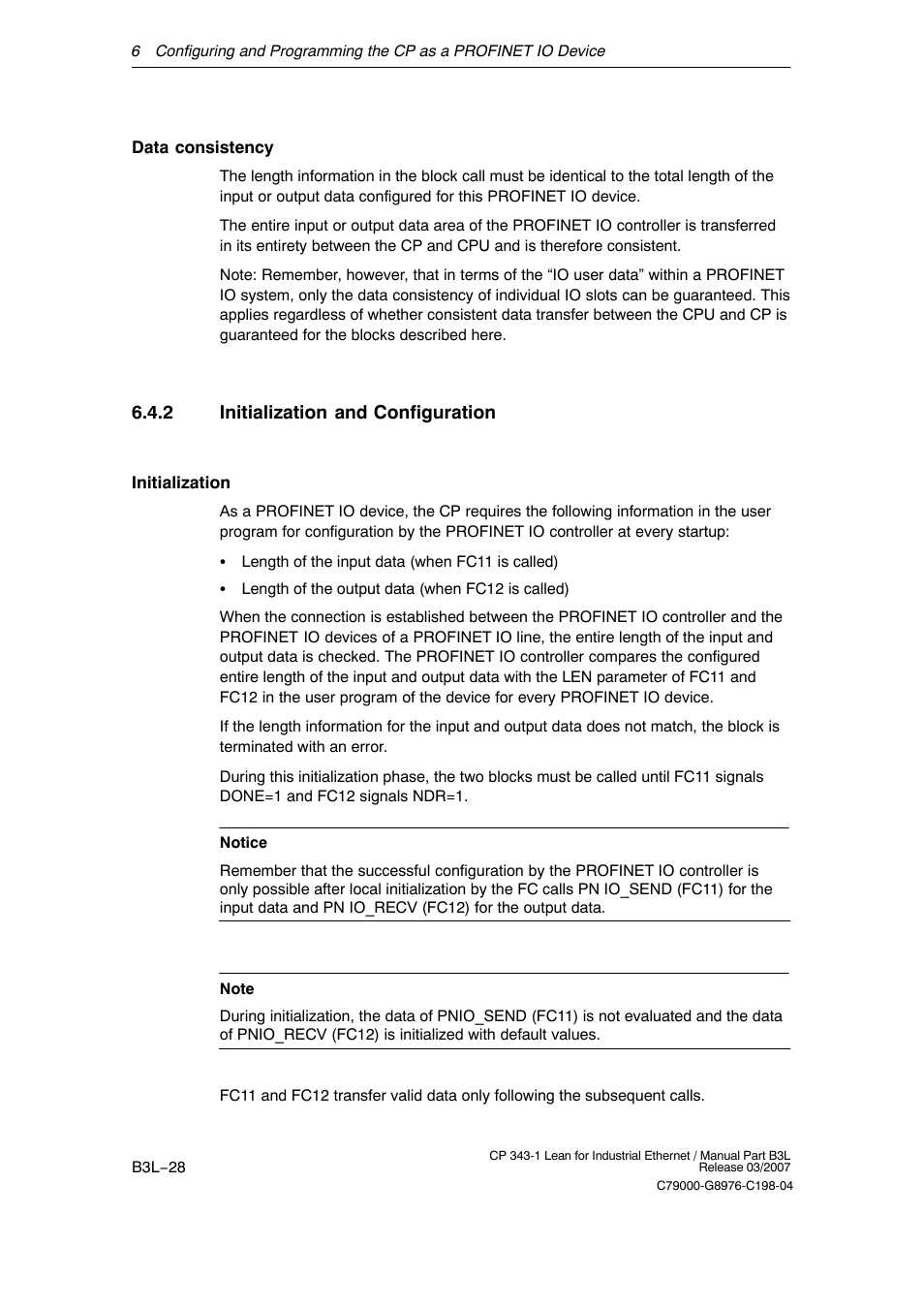 2 initialization and configuration, B3l−28 | Siemens CP 343-1 User Manual | Page 28 / 56
