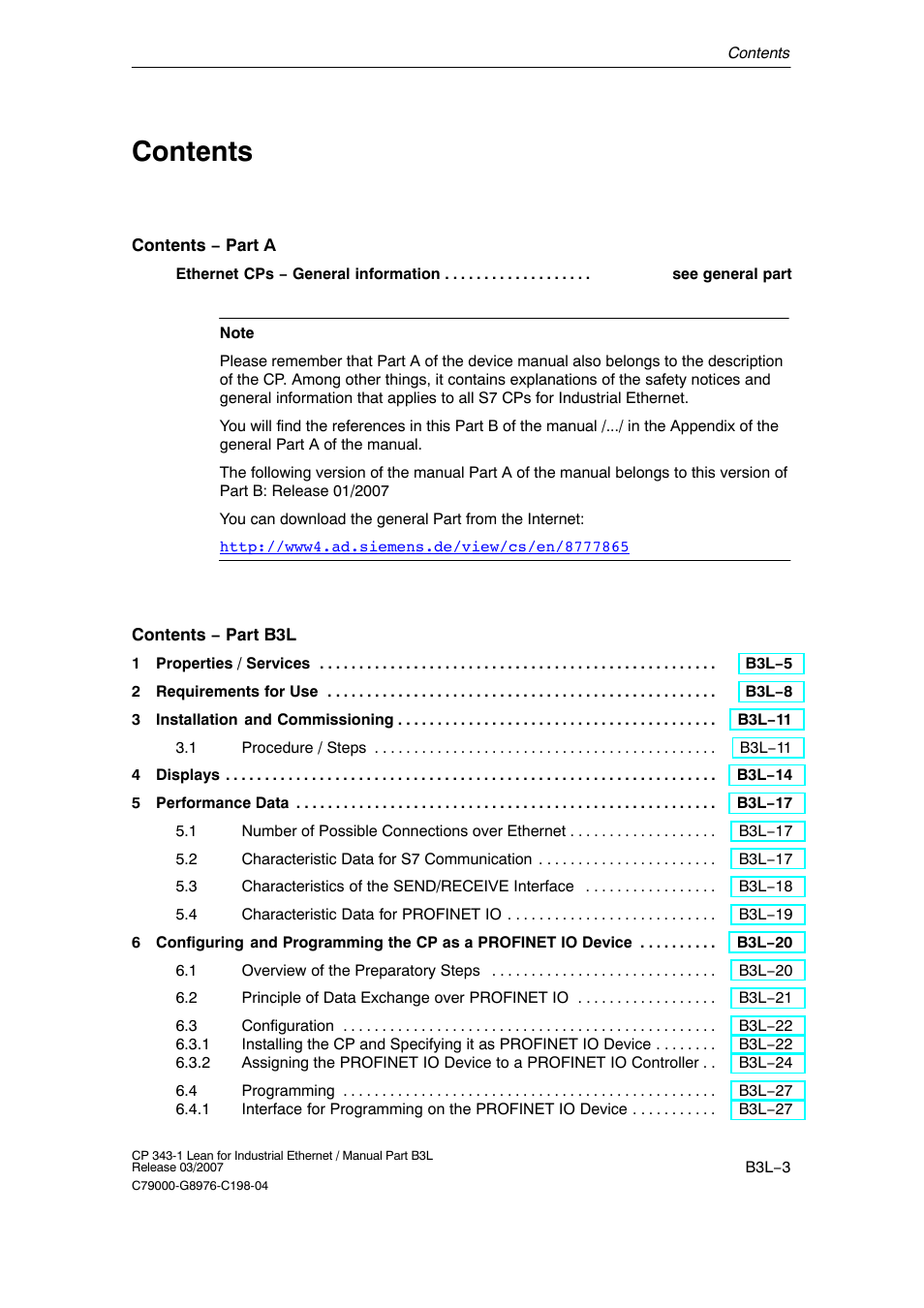 Siemens CP 343-1 User Manual | Page 3 / 56