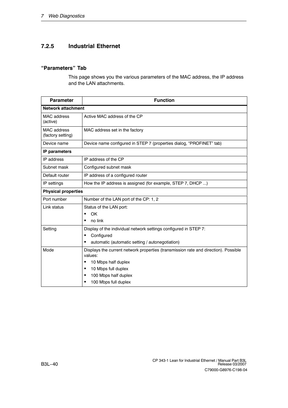 5 industrial ethernet, B3l−40 | Siemens CP 343-1 User Manual | Page 40 / 56