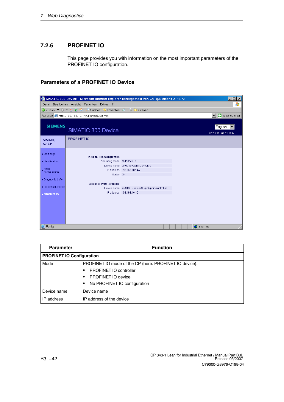 6 profinet io, B3l−42 | Siemens CP 343-1 User Manual | Page 42 / 56