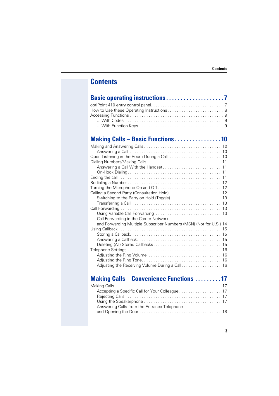 Siemens HIPATH 3000 User Manual | Page 3 / 72