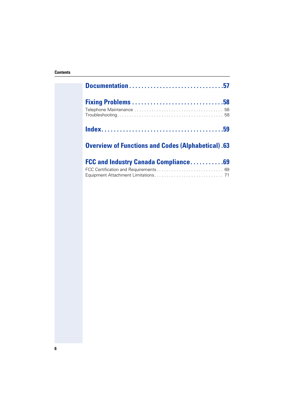 Documentation fixing problems | Siemens HIPATH 3000 User Manual | Page 6 / 72