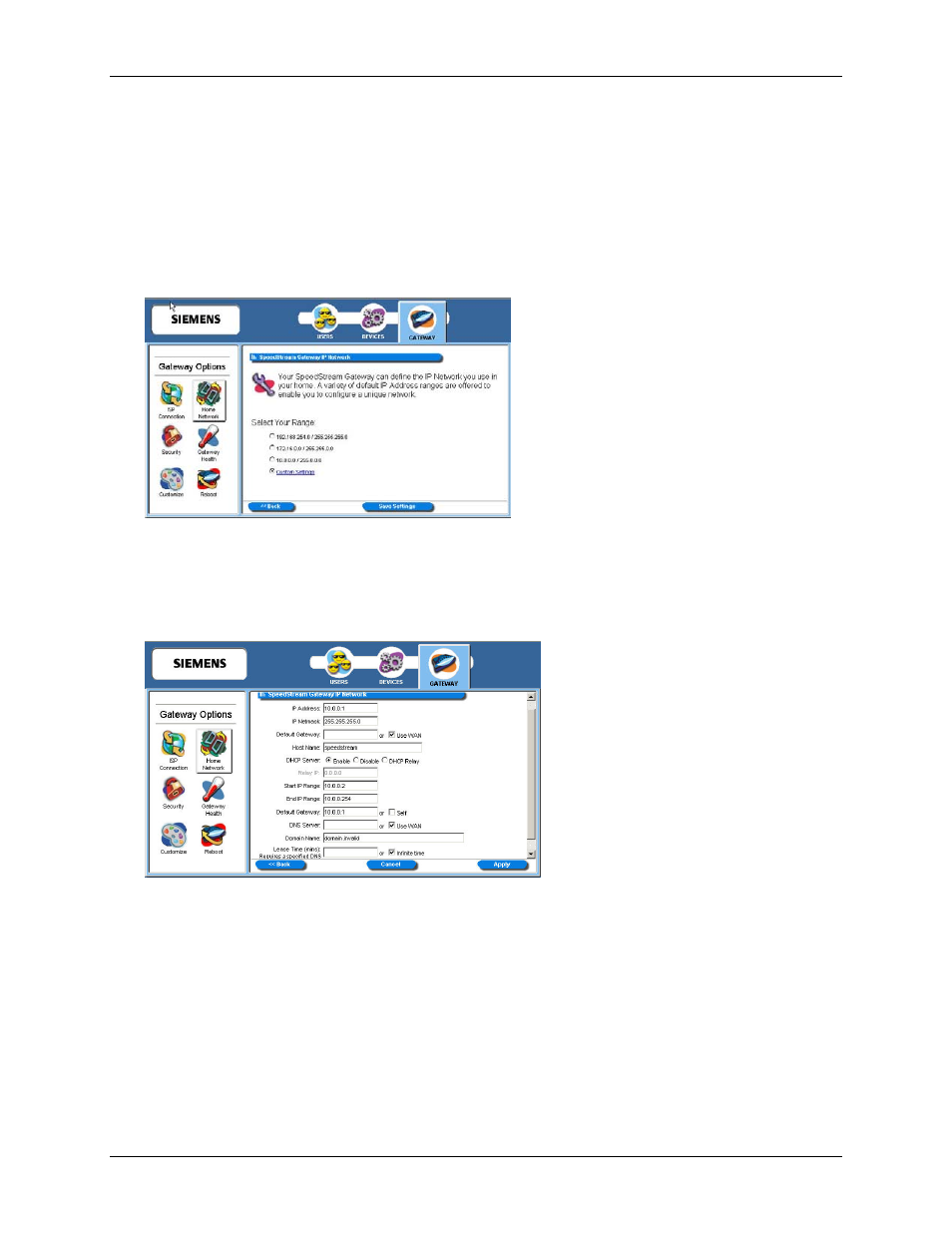 Ip network | Siemens SpeedStream 5450 User Manual | Page 44 / 83