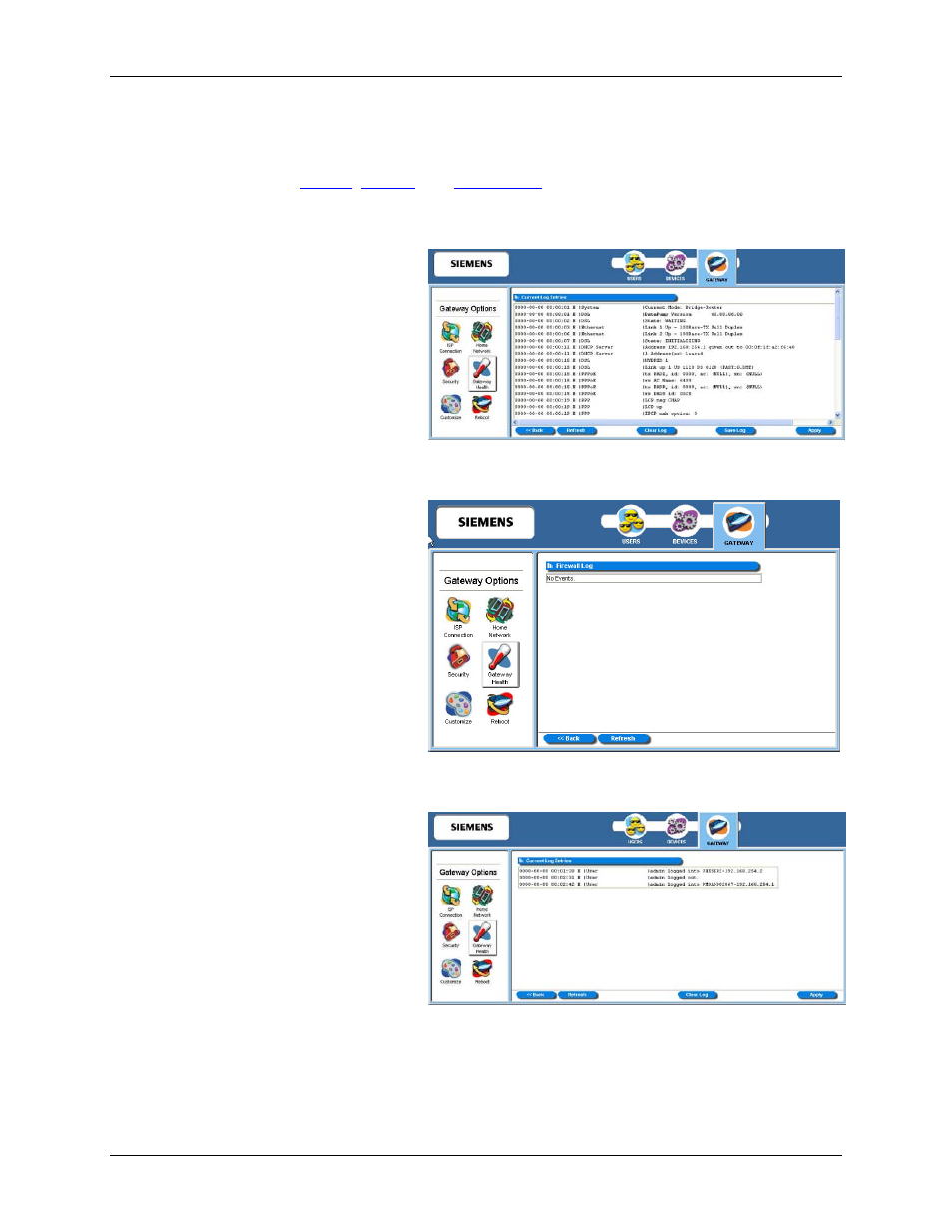 System, Firewall, User access | Siemens SpeedStream 5450 User Manual | Page 71 / 83