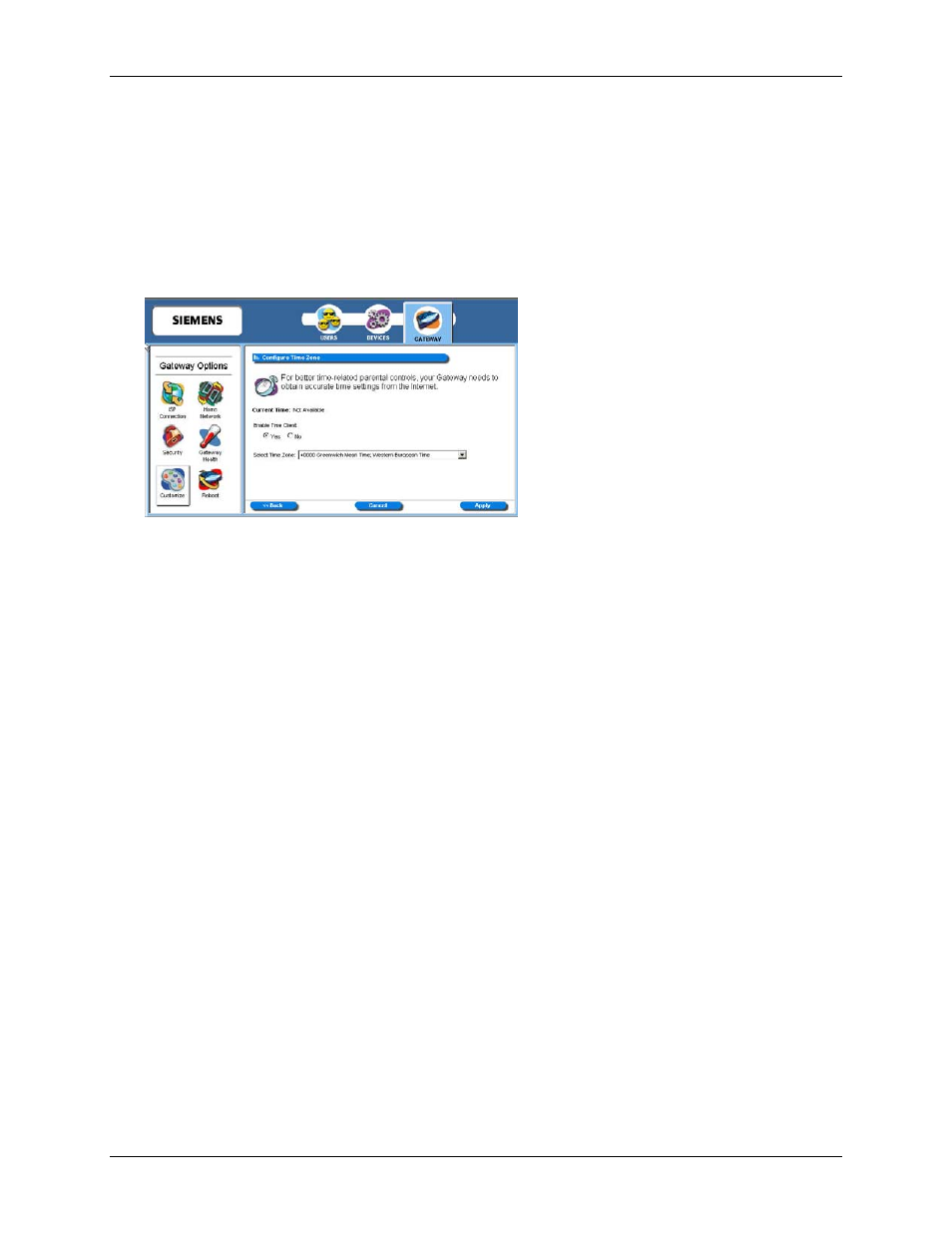 Time zone | Siemens SpeedStream 5450 User Manual | Page 77 / 83