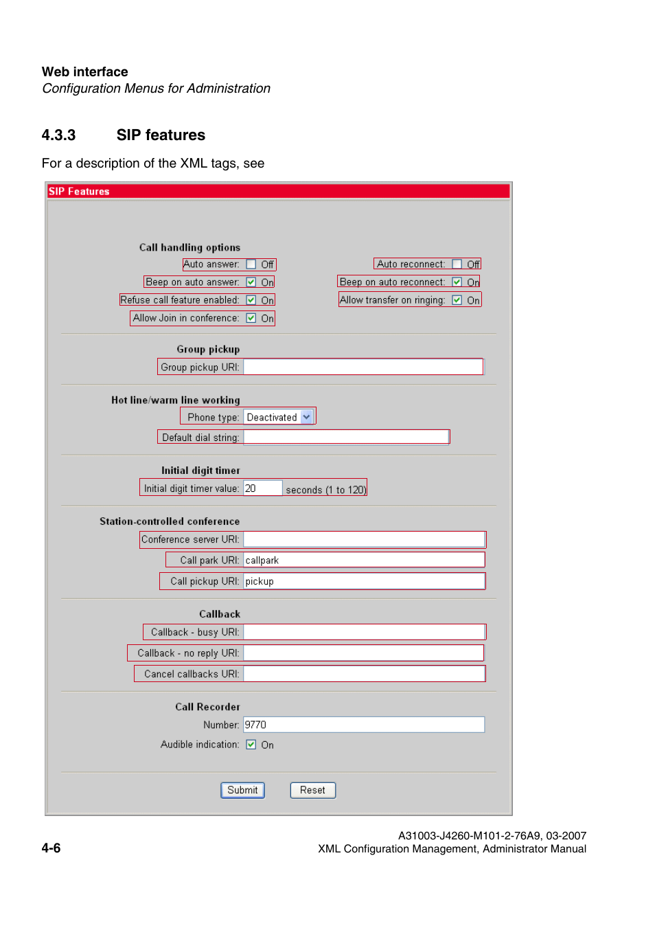 3 sip features, 3 sip features -6, Sip features | Siemens OPTIPOINT 410 S V6.0 User Manual | Page 111 / 154