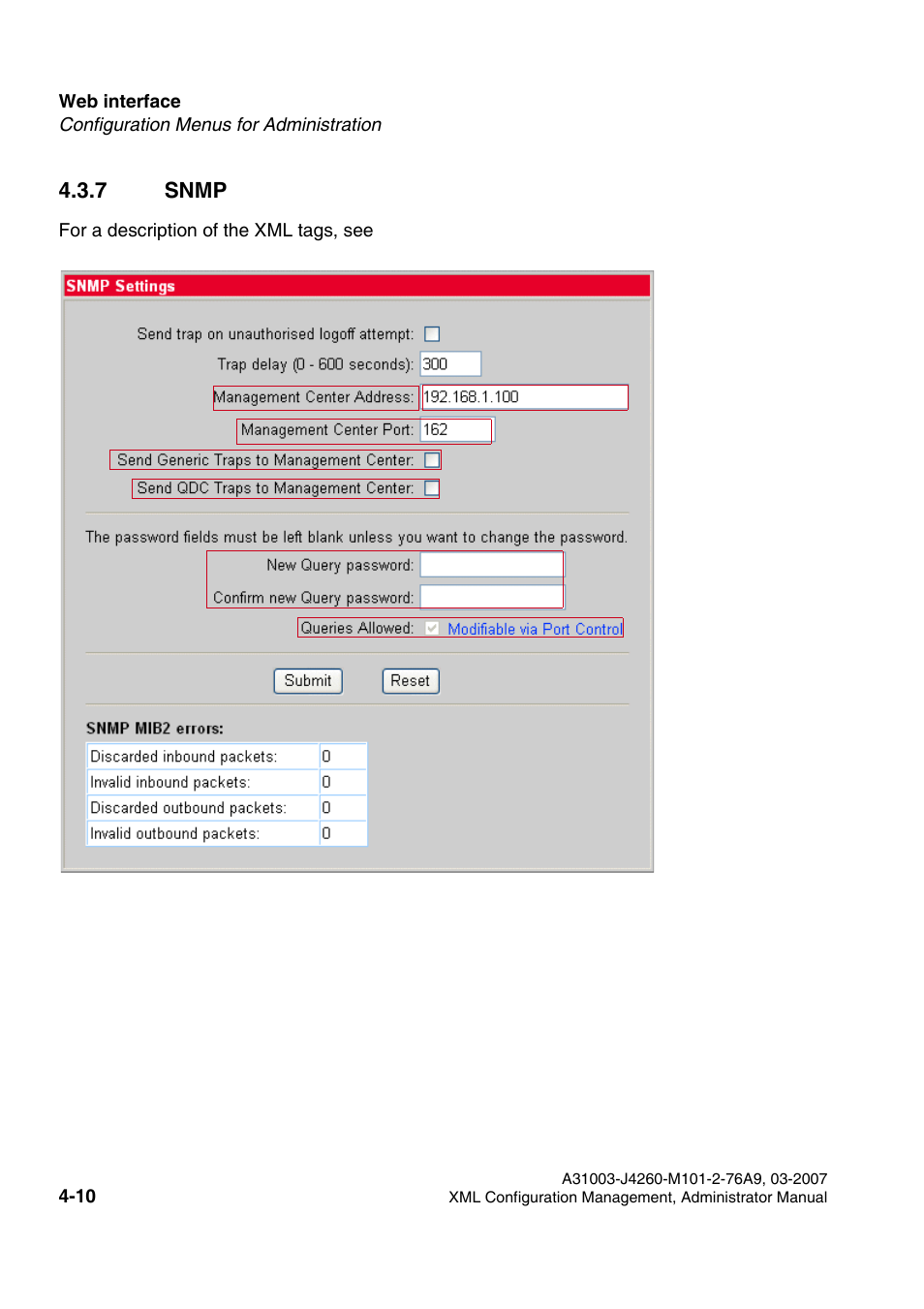 7 snmp, 7 snmp -10, Snmp | Siemens OPTIPOINT 410 S V6.0 User Manual | Page 115 / 154