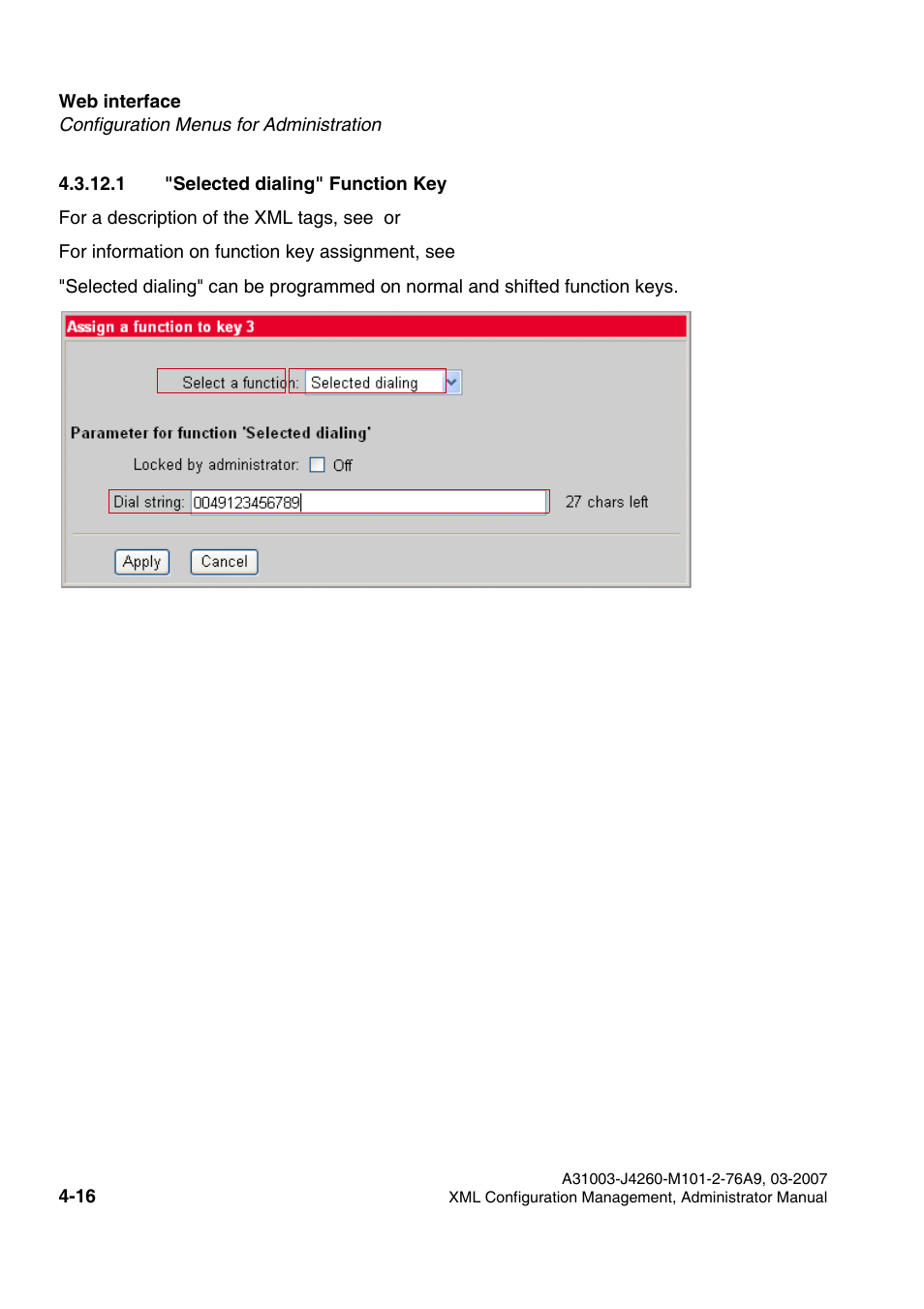 1 "selected dialing" function key, 1 "selected dialing" function key -16 | Siemens OPTIPOINT 410 S V6.0 User Manual | Page 121 / 154