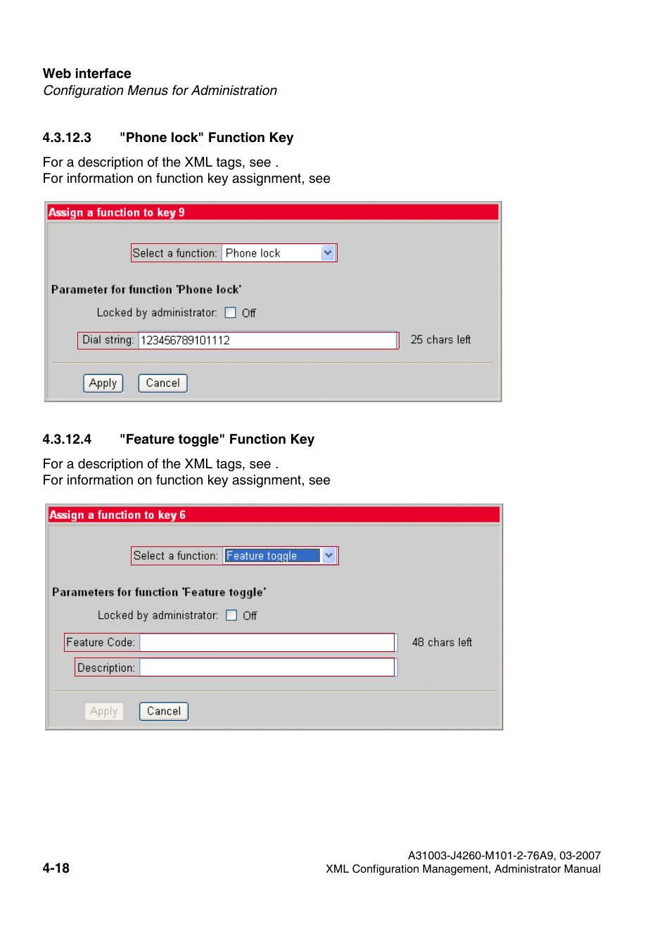 3 "phone lock" function key, 4 "feature toggle" function key | Siemens OPTIPOINT 410 S V6.0 User Manual | Page 123 / 154