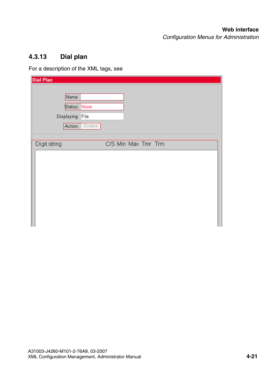 13 dial plan, 13 dial plan -21, Dial plan | Siemens OPTIPOINT 410 S V6.0 User Manual | Page 126 / 154