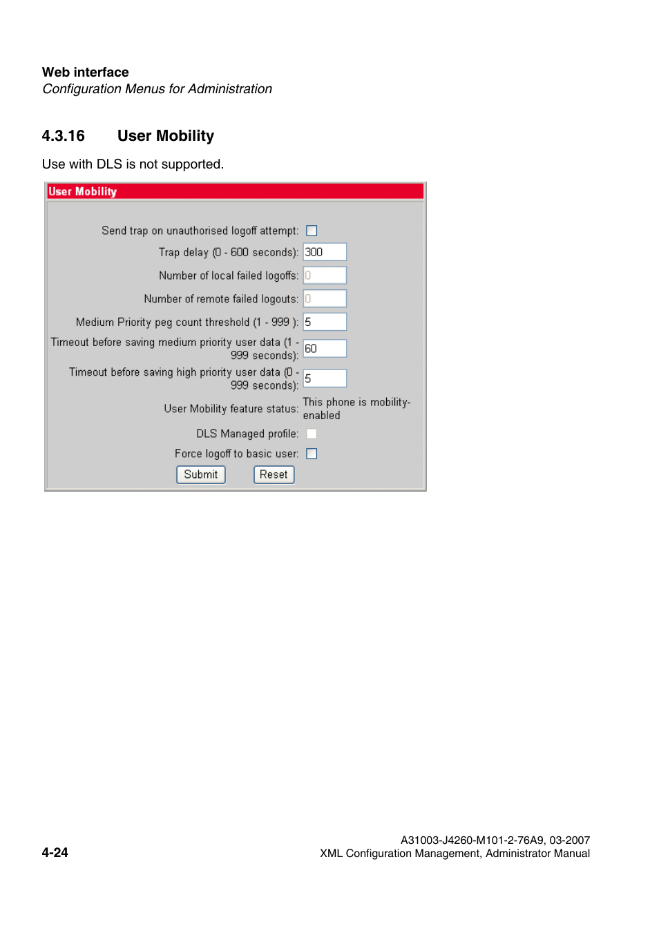 16 user mobility, 16 user mobility -24 | Siemens OPTIPOINT 410 S V6.0 User Manual | Page 129 / 154